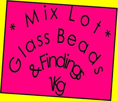 *Mix Lot * Glass Beads & Findings * 1 Kg