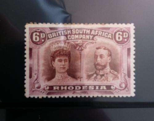 BSAC - 1910 - Double Head 6d MM - Value R400