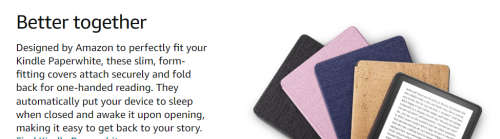 All-new Kindle Paperwhite 11th Generation (8GB) - Now with a 6.8` display + Cover