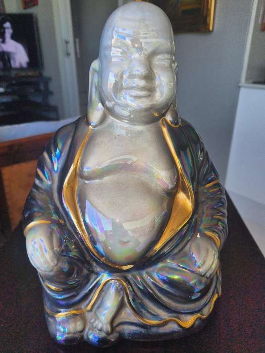 Colourful  Porcelain Happy Buddha Statue