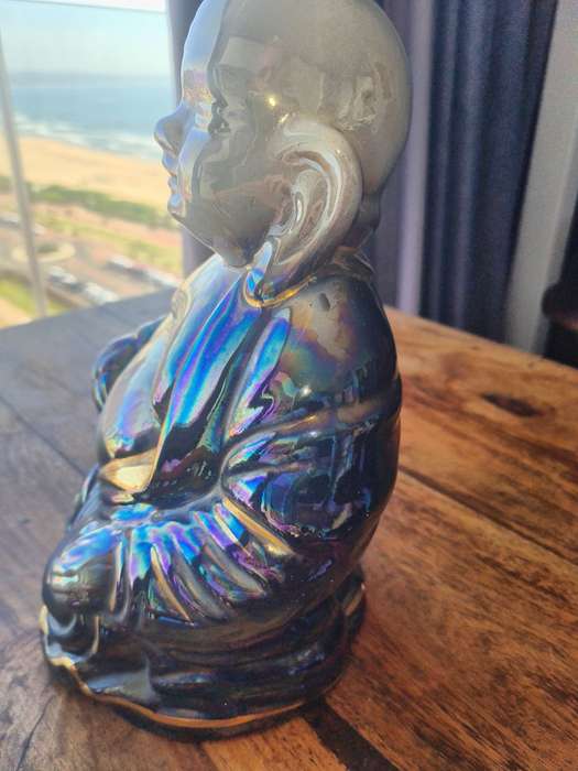 Colourful  Porcelain Happy Buddha Statue
