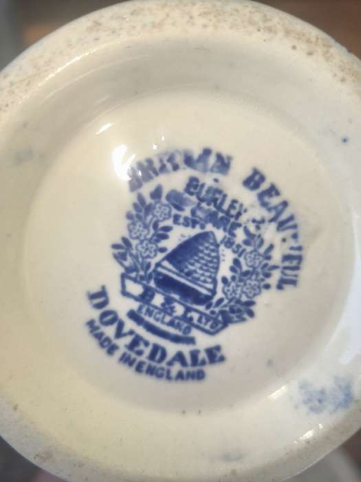 Antique Burleigh Ware English Blue and White 10 pieces