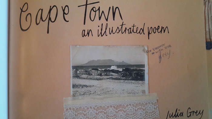 Cape Town, an Illustrated Poem Gift Inscription by author/artist, Julia Grey