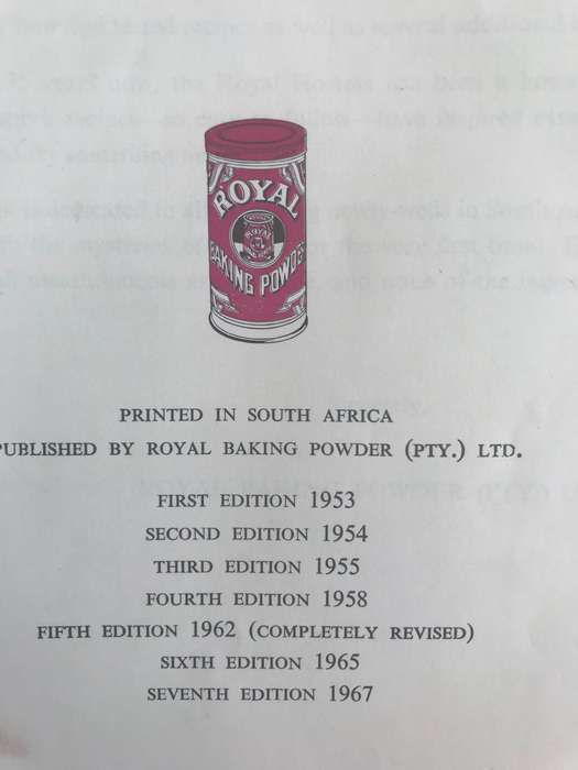 The Royal Hostess - South Africa's own Cook Book - Seventh Edition 1967