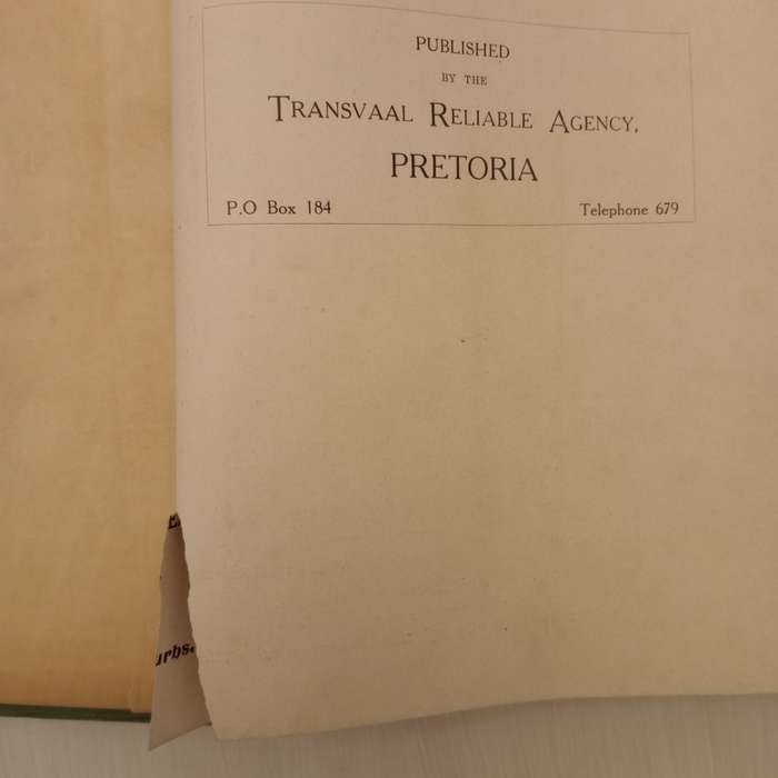 Lochhead`s Guide, Hand-Book and Directory of Pretoria 1913