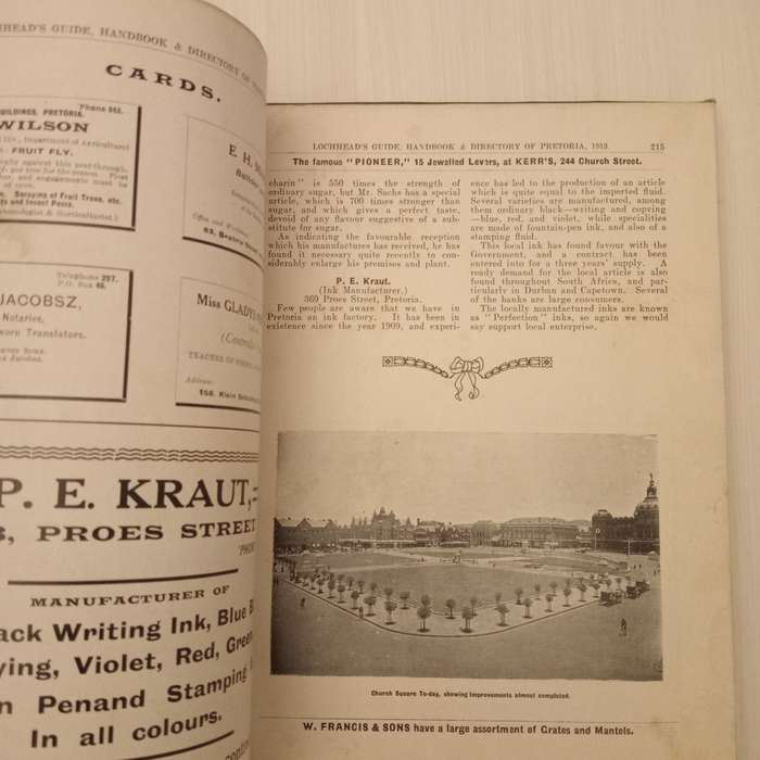 Lochhead`s Guide, Hand-Book and Directory of Pretoria 1913
