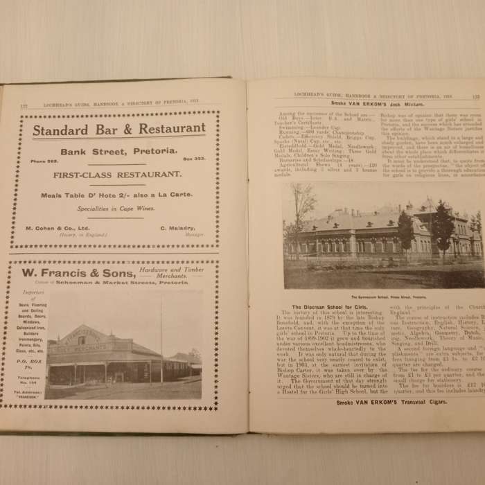 Lochhead`s Guide, Hand-Book and Directory of Pretoria 1913