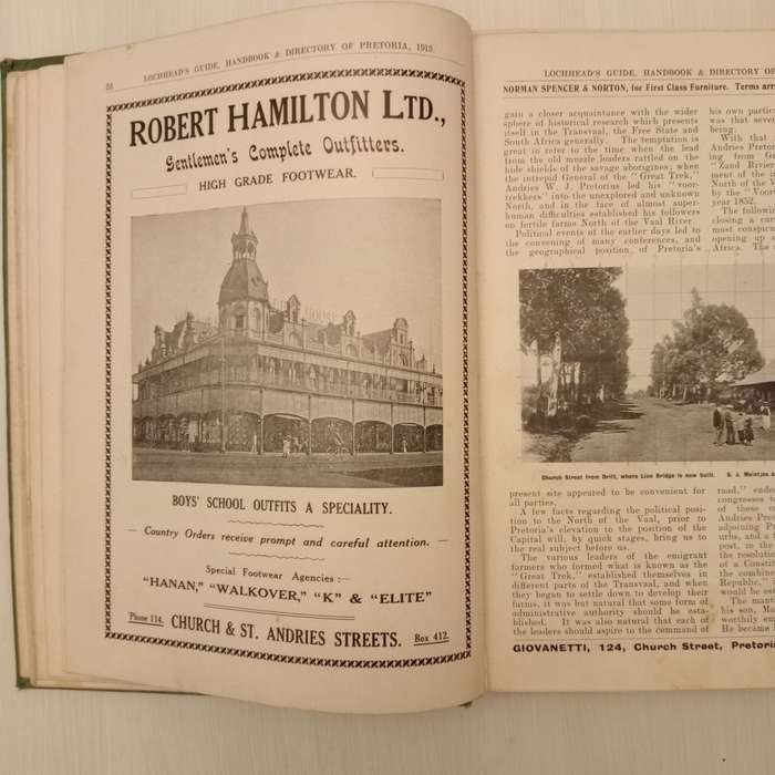 Lochhead`s Guide, Hand-Book and Directory of Pretoria 1913