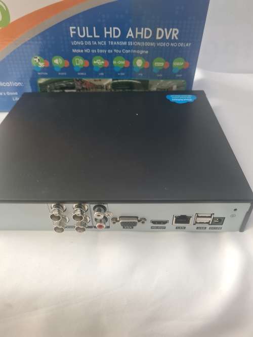 4 CHANNELS AHD DVR INCL.POWER SUPPLY, REMOTE AND MOUSE