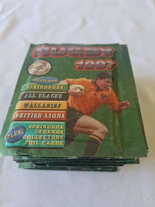 20 PACK RUGBY 1997 TRADING CARDS (6 CARDS IN A PACK)INCL.A FOIL CARD IN EACH PACK