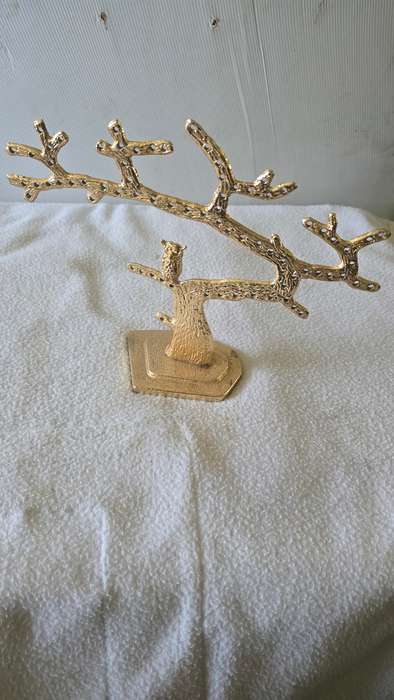 VINTAGE OWL TREE  EARRING HOLDER(METAL)
