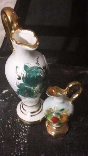 SET OF 2  HANDPAINTED MINI VASE(ONE BID FOR BOTH)