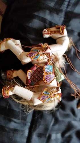 COLLECTORS WOODEN HORSE ON STRINGS-SEE DESCRIPTION
