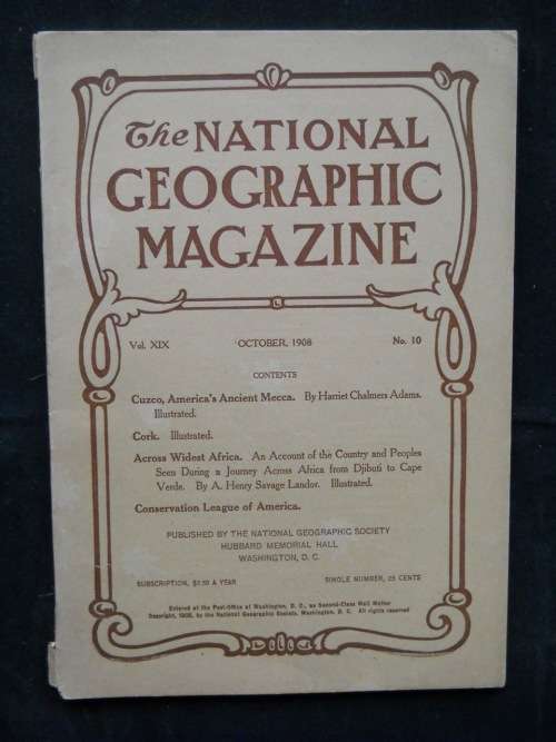 National Geographic Magazine - October, 1908