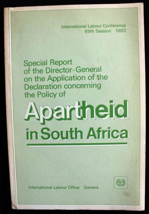 SPECIAL REPORT of the Director-General on the Application of the Declaration concerning APARTHEID