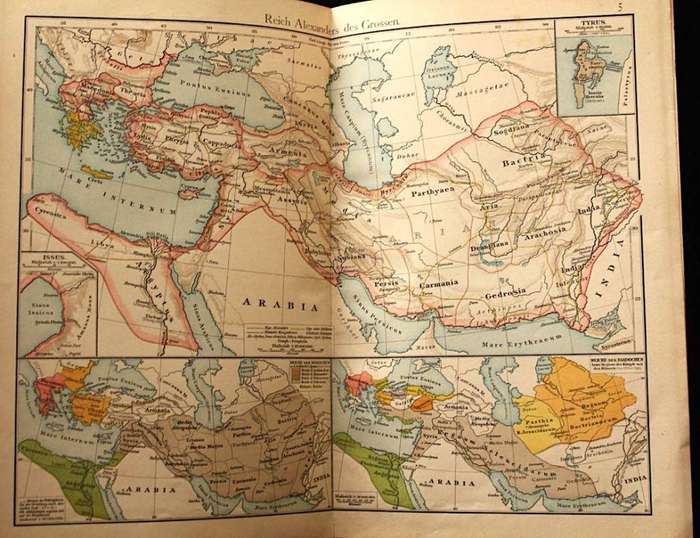F.W. Putzger`s HISTORICAL SCHOOL ATLAS FOR ANCIENT, MEDIEVAL AND MODERN HISTORY (1892)
