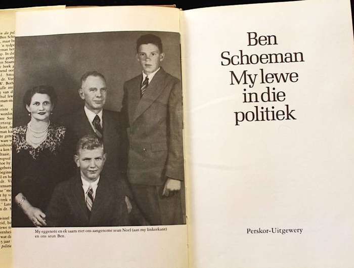 MY LEWE IN DIE POLITIEK deur Ben Schoeman