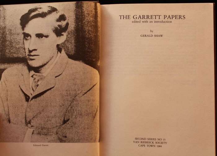 THE GARRETT PAPERS - edited with an introduction by Gerald Shaw VRS second series #15
