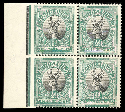 1926 Pretoria Typo Imperf Left Margin