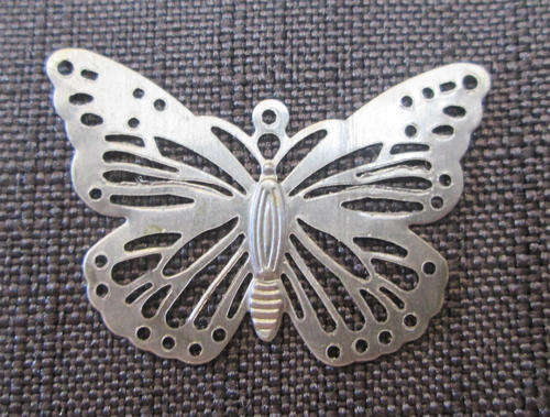 The Velvet Attic - Metal Filigree Embellishment  - Butterfly
