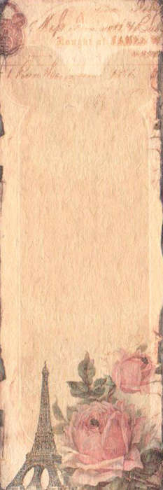 The Velvet Attic - Vintage Card - 4.8cm x 14cm