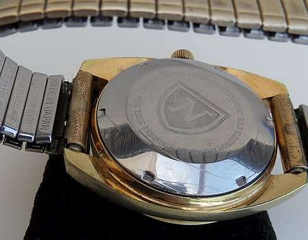 NIVADA  AUTOMATIC WATCH  DAY DATE GOLD PLATED CASE G 20 WORKING  SWISS MADE CA 1968/70's
