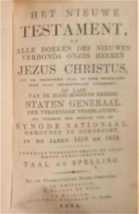 Dutch Leather Pocket Bible (1886)
