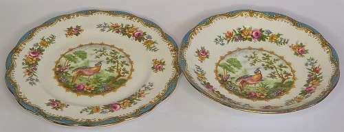 Royal Albert `Chelsea Bird` (Turquoise) Trio *RARE*