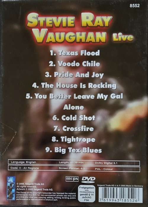 Stevie Ray Vaughan: Live (DVD)