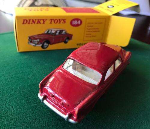 DINKY TOYS -DIE CAST MODEL-VOLVO 122S- SCALE 1:43-CONDITION MINT NEW-BOXED & SOLD WITH 13 PAGE BOOKL