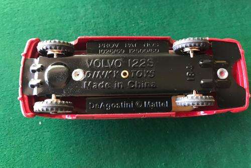 DINKY TOYS -DIE CAST MODEL-VOLVO 122S- SCALE 1:43-CONDITION MINT NEW-BOXED & SOLD WITH 13 PAGE BOOKL