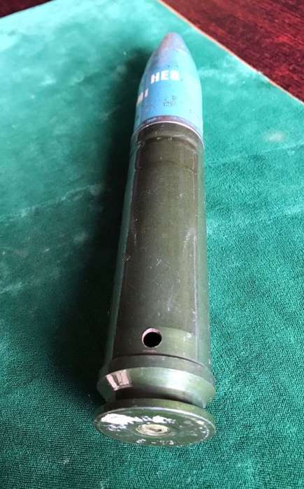 30 MM ROUND-HEIGHT 20 MM- INERT- ITEM ONLY FOR DISPLAY PURPOSES