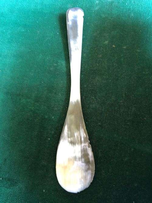 POW BOER WAR, BONE CARVED SPOON-MEASURES 124MM