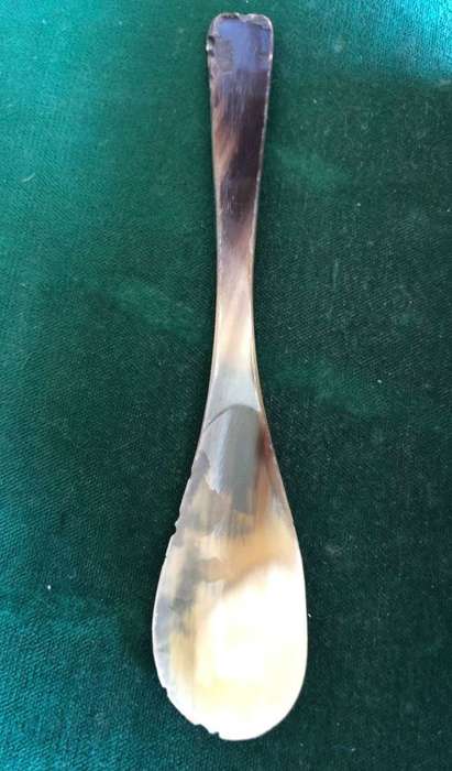 POW BOER WAR, BONE CARVED SPOON-MEASURES 124MM