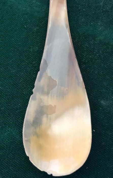 POW BOER WAR, BONE CARVED SPOON-MEASURES 124MM
