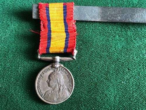 MINIATURE SILVER QSA MEDAL