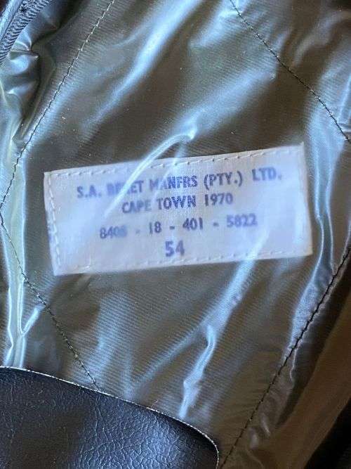 SADF BERET DATED 1970-SIZE 54-DARK BLUE-GOOD CONDITION