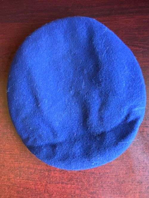 SADF BERET DATED 1970-SIZE 54-DARK BLUE-GOOD CONDITION