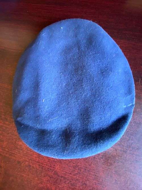 SADF BERET DATED 1970/71-SIZE 55-DARK BLUE- VERY GOOD CONDITION