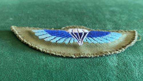 RHODESIA SAS PARACHUTE WINGS FOR CAMOUFLAGE UNIFORMS-PADDED-ORIGINAL- 1960`S-1980