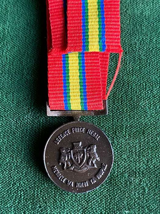 MINIATURE VENDA DEFENCE FORCE MEDAL-ISSUED TO BOTH DEFENCE FORCE AND CIVILIANS