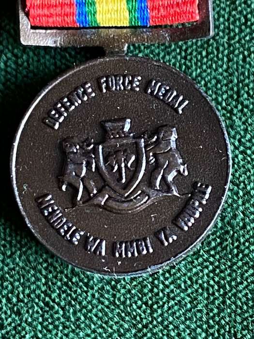 MINIATURE VENDA DEFENCE FORCE MEDAL-ISSUED TO BOTH DEFENCE FORCE AND CIVILIANS
