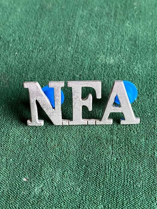 NATAL FIELD ARTILLERY,WHITE METAL TITLE-WORN 1970'S- 2 PINS