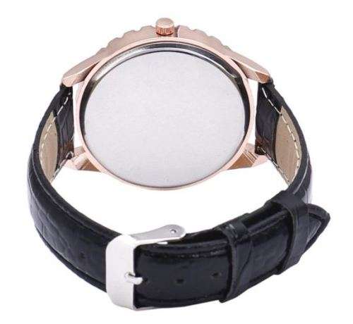Elegant GERRYDA Ladies Leather Crystal Diamond Shaped Quartz Wrist Watch