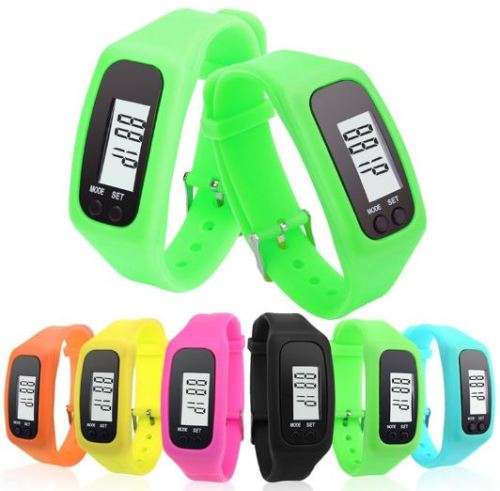 LCD Sport & Fitness PEDOMETER Wrist Watch, Step Counter, Calories, Distance, Available in 4 Colours