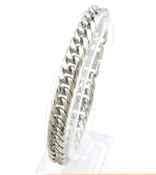 Elegant Men's 6mm Stainless Steel Link Chain Bracelet in Complimentary Gift Box