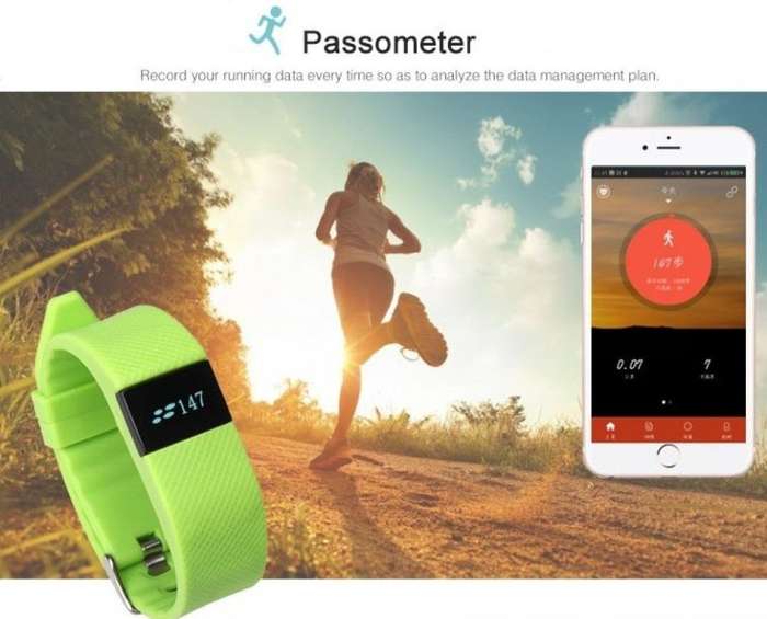Bluetooth Smartwatch Bracelet - HEART RATE Monitor, Fitness Tracker, Calorie Counter etc.