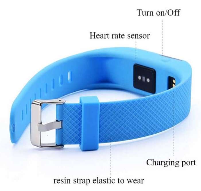 Bluetooth Smartwatch Bracelet - HEART RATE Monitor, Fitness Tracker, Calorie Counter etc.