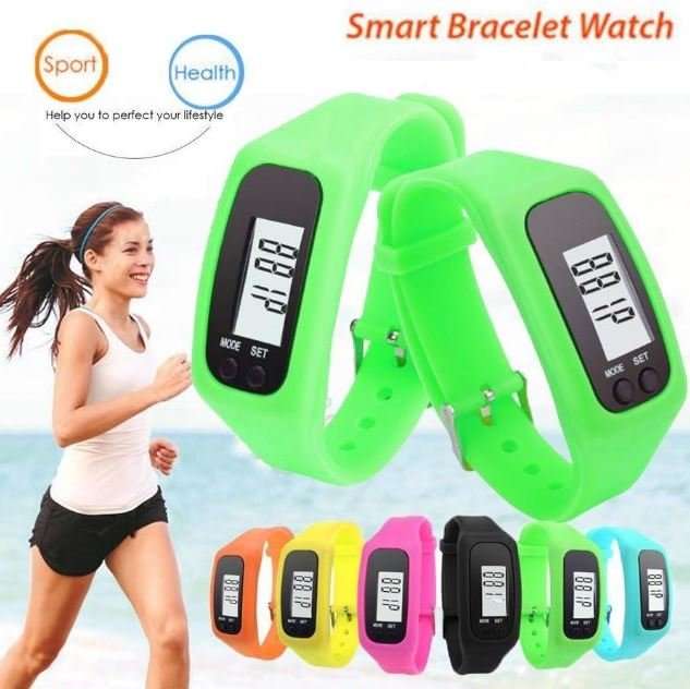 LCD Sport & Fitness PEDOMETER Wrist Watch, Step Counter, Calories, Distance, Available in 8 Colours
