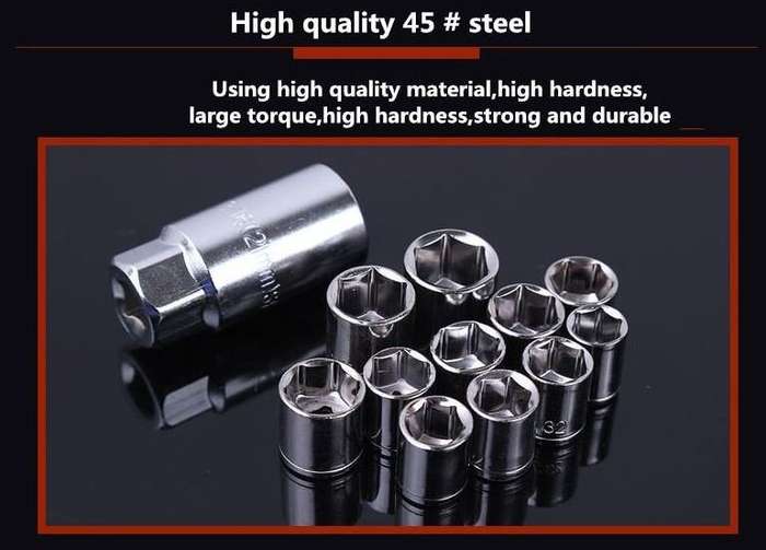 COMBO DEAL - 40 Piece Combination Socket Wrench Set PLUS 10 Piece Blade Fuses AND Tester Set
